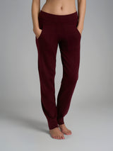 Pantalone a sigaretta con tasche in Super Soft Viola Donna - Ragno