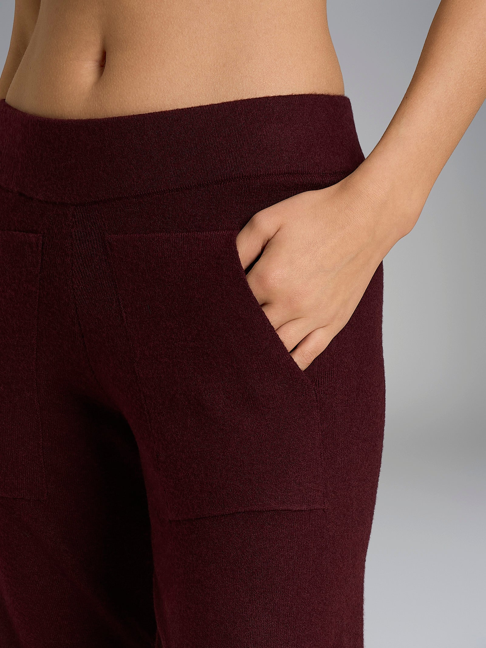 Pantalone a sigaretta con tasche in Super Soft Viola Donna - Ragno