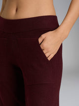 Pantalone a sigaretta con tasche in Super Soft Viola Donna - Ragno
