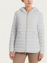 Piumino con cappuccio in Vegan Down  Grigi Donna - Ragno
