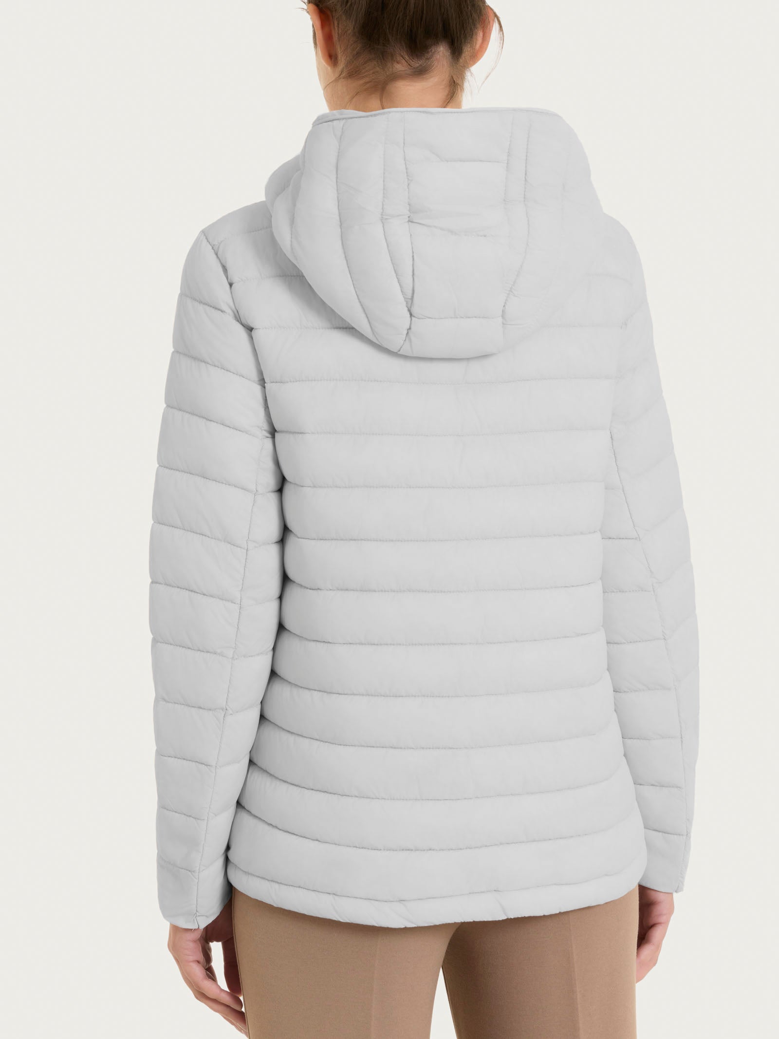 Piumino con cappuccio in Vegan Down  Grigi Donna - Ragno