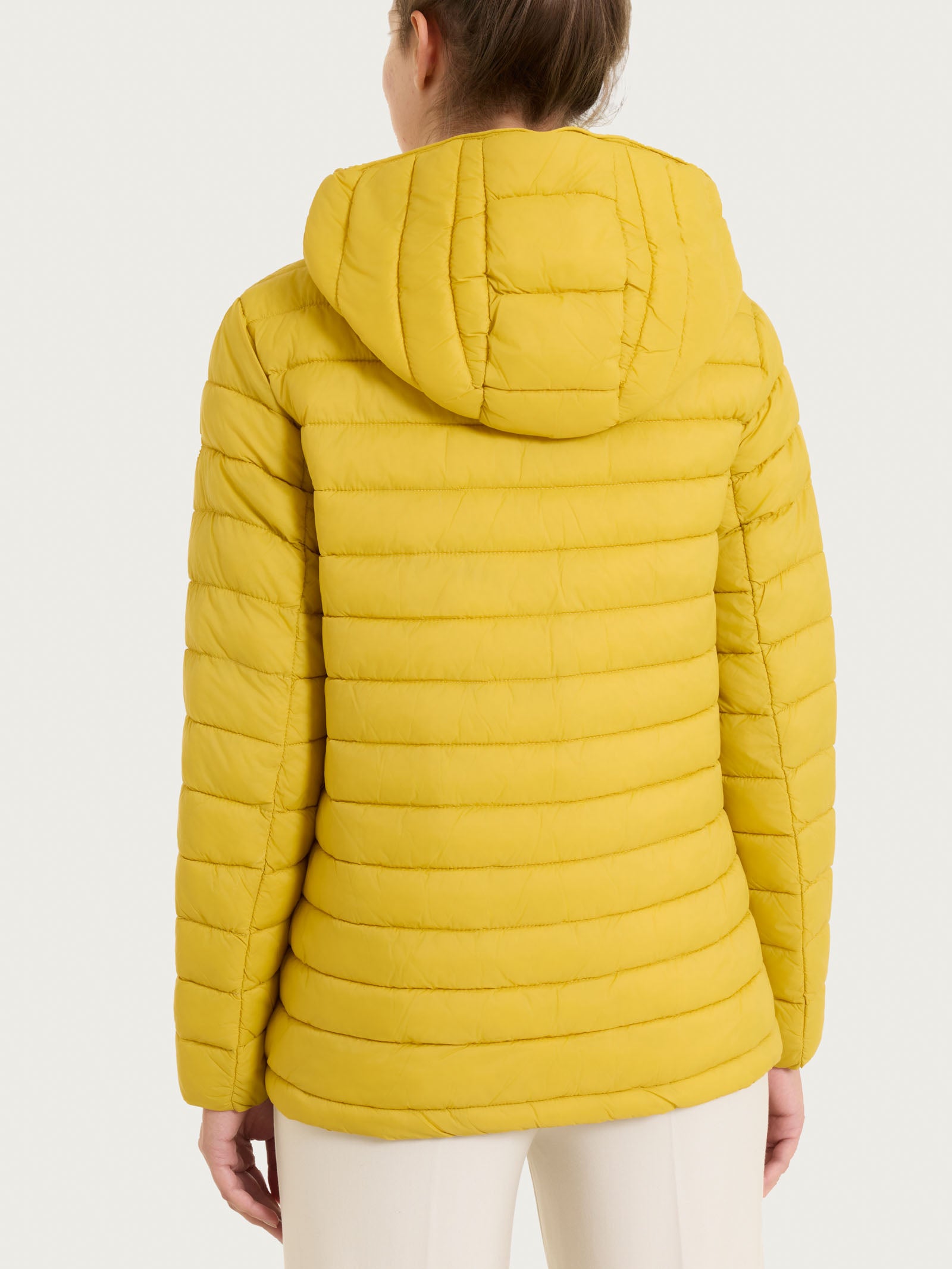 Piumino con cappuccio in Vegan Down  Gialli Donna - Ragno