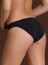 Slip con taglio vivo in Microfibra Compact Neri Donna - Ragno