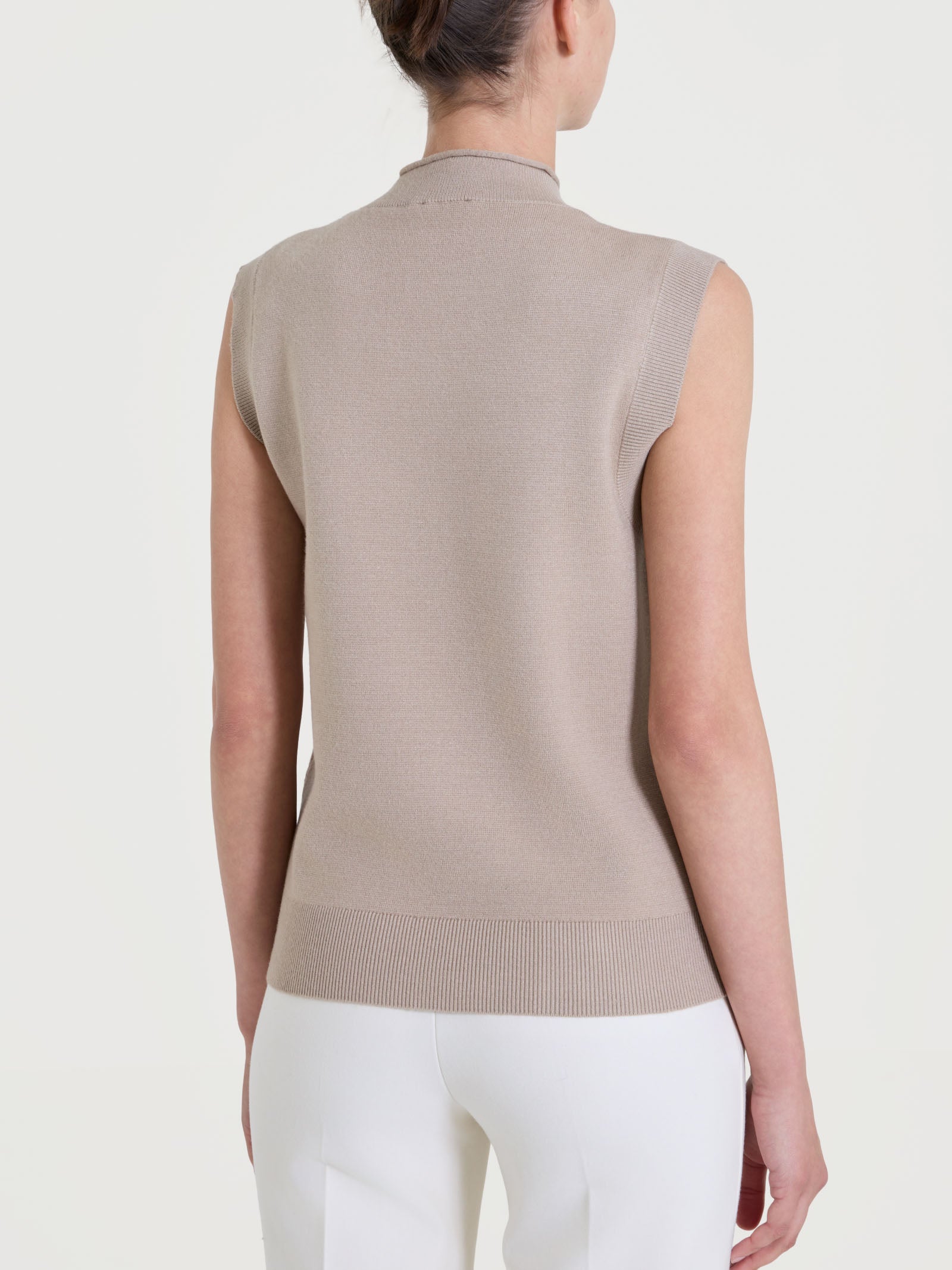 Maglia smanicata in Super Soft Marroni Donna - Ragno