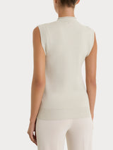 Maglia smanicata in Super Soft Bianchi Donna - Ragno