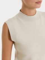 Maglia smanicata in Super Soft Bianchi Donna - Ragno