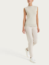 Maglia smanicata in Super Soft Bianchi Donna - Ragno