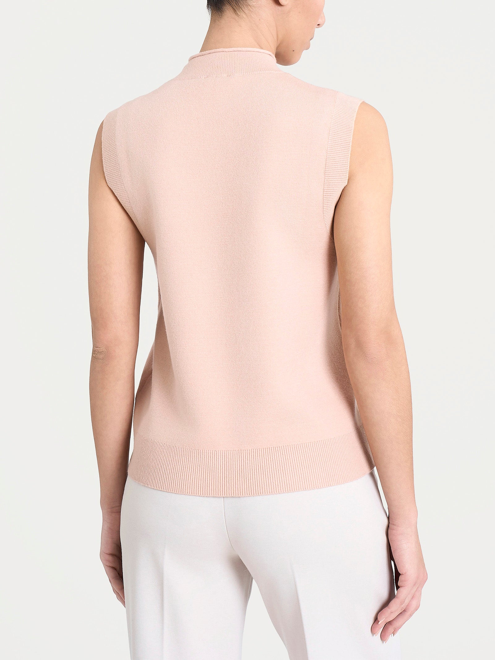 Maglia smanicata in Super Soft Rosa Donna - Ragno