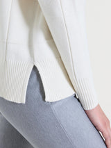 Dolcevita con fantasia check in Super Soft Bianchi Donna - Ragno
