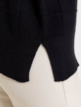 Dolcevita con fantasia check in Super Soft Neri Donna - Ragno