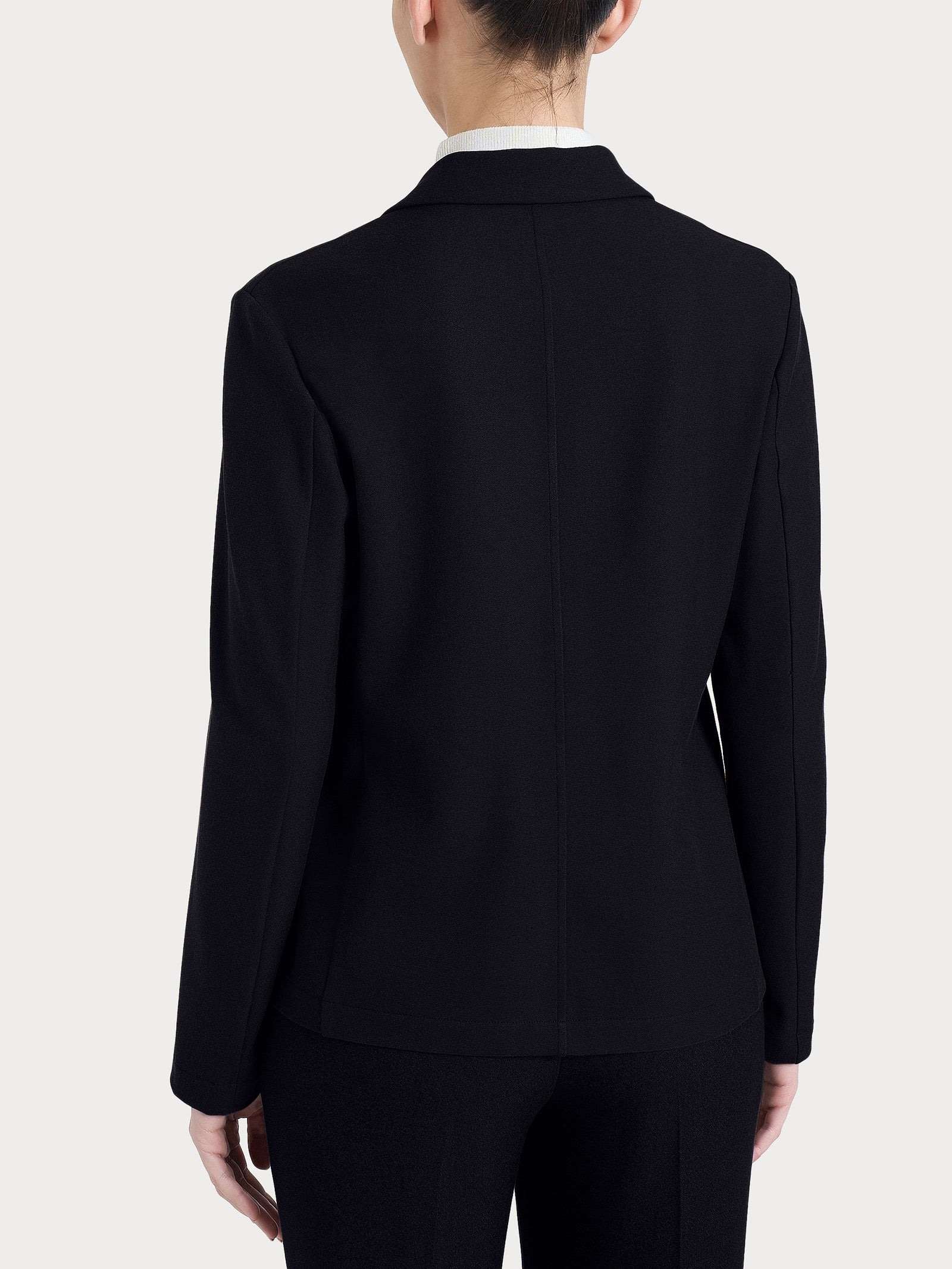 Blazer doppio petto in Flanel Twill Neri Donna - Ragno