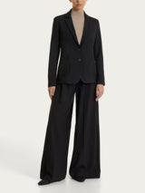 Blazer due bottoni in Flannel Twill Neri Donna - Ragno