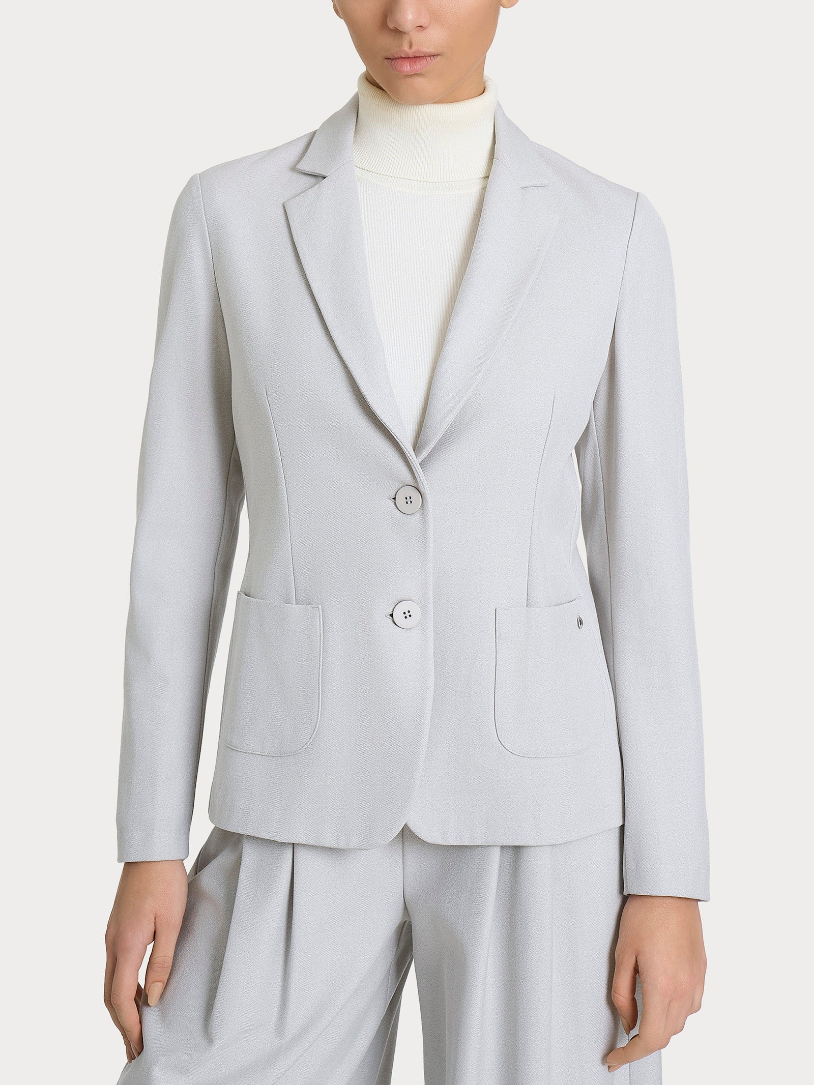 Blazer due bottoni in Flannel Twill Neri Donna - Ragno