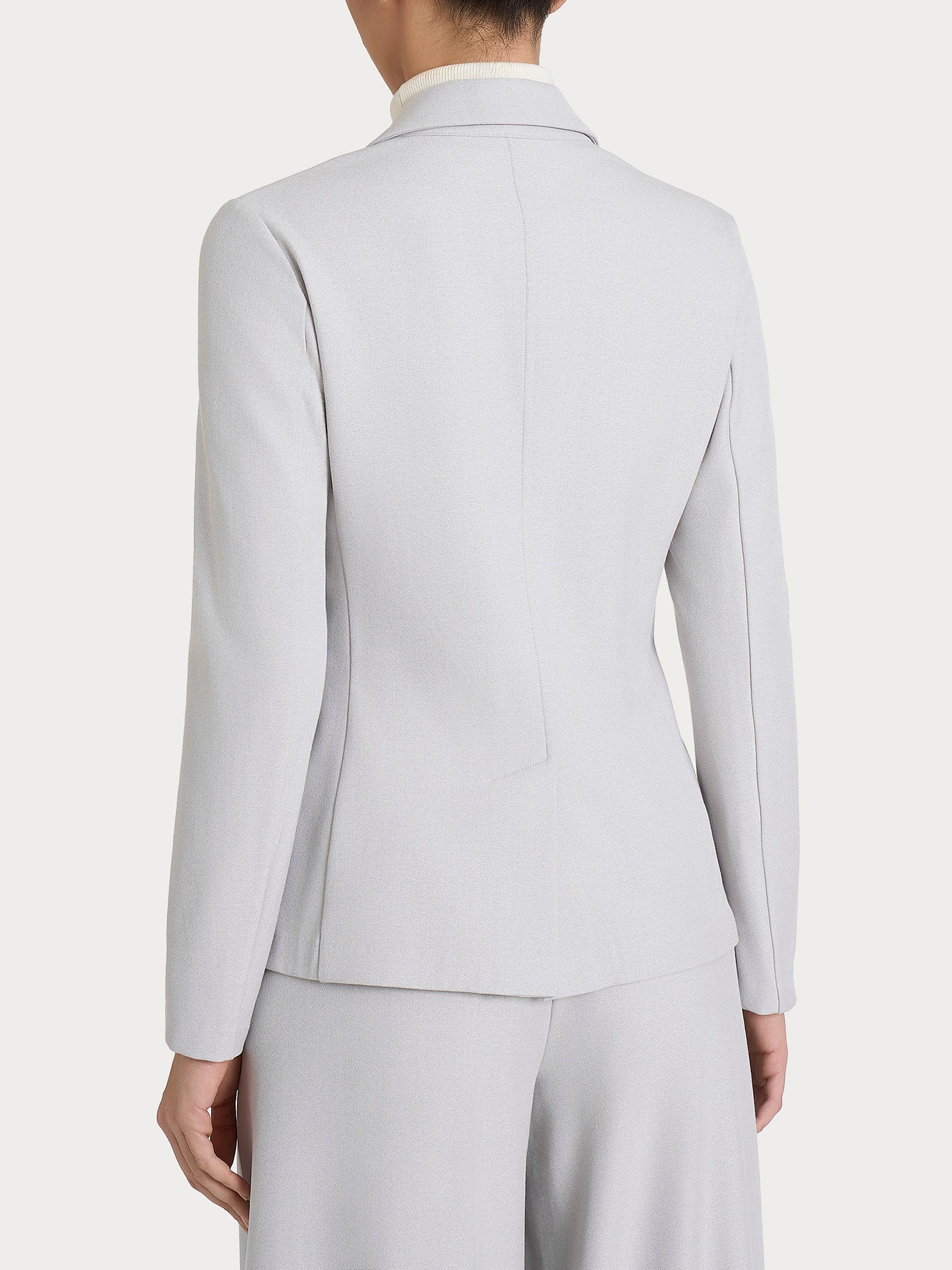 Blazer due bottoni in Flannel Twill Neri Donna - Ragno