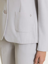 Blazer due bottoni in Flannel Twill Neri Donna - Ragno