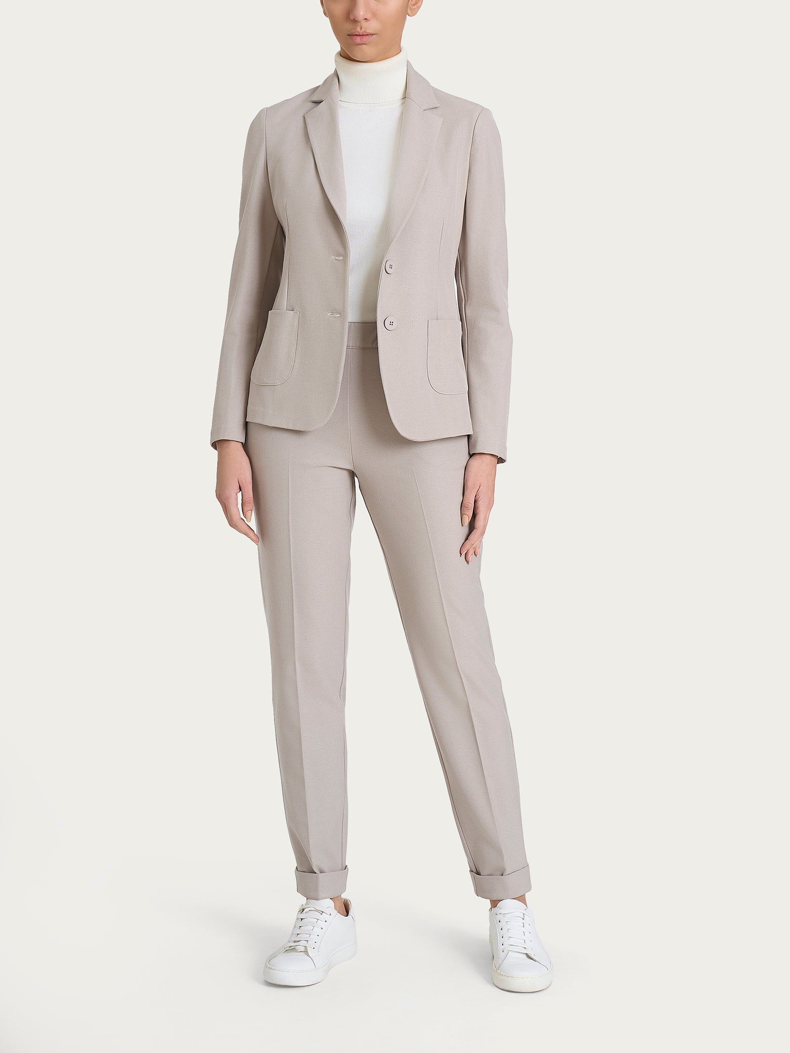 Blazer due bottoni in Flannel Twill Grigi Donna - Ragno