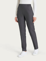 Pantalone chino slim con tasche in Flannel Twill Neri Donna - Ragno