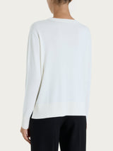 Jersey de cuello redondo Four Seasons Blanco para mujer - Ragno