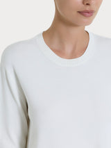 Jersey de cuello redondo Four Seasons Blanco para mujer - Ragno