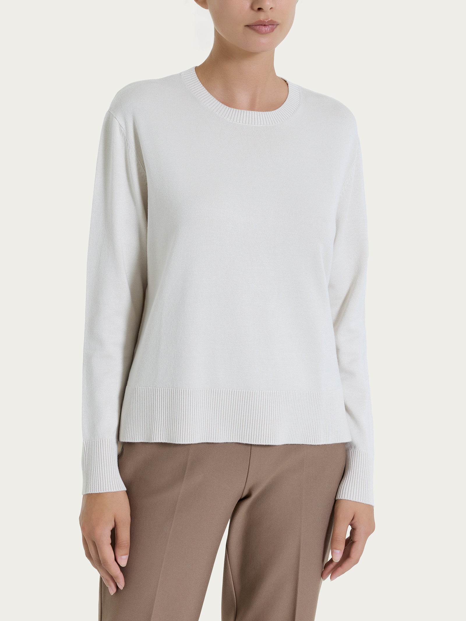 Maglia con girocollo Four Seasons Bianchi Donna - Ragno