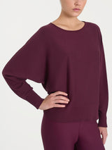 Maglia con manica pipistrello Four Seasons Viola Donna - Ragno