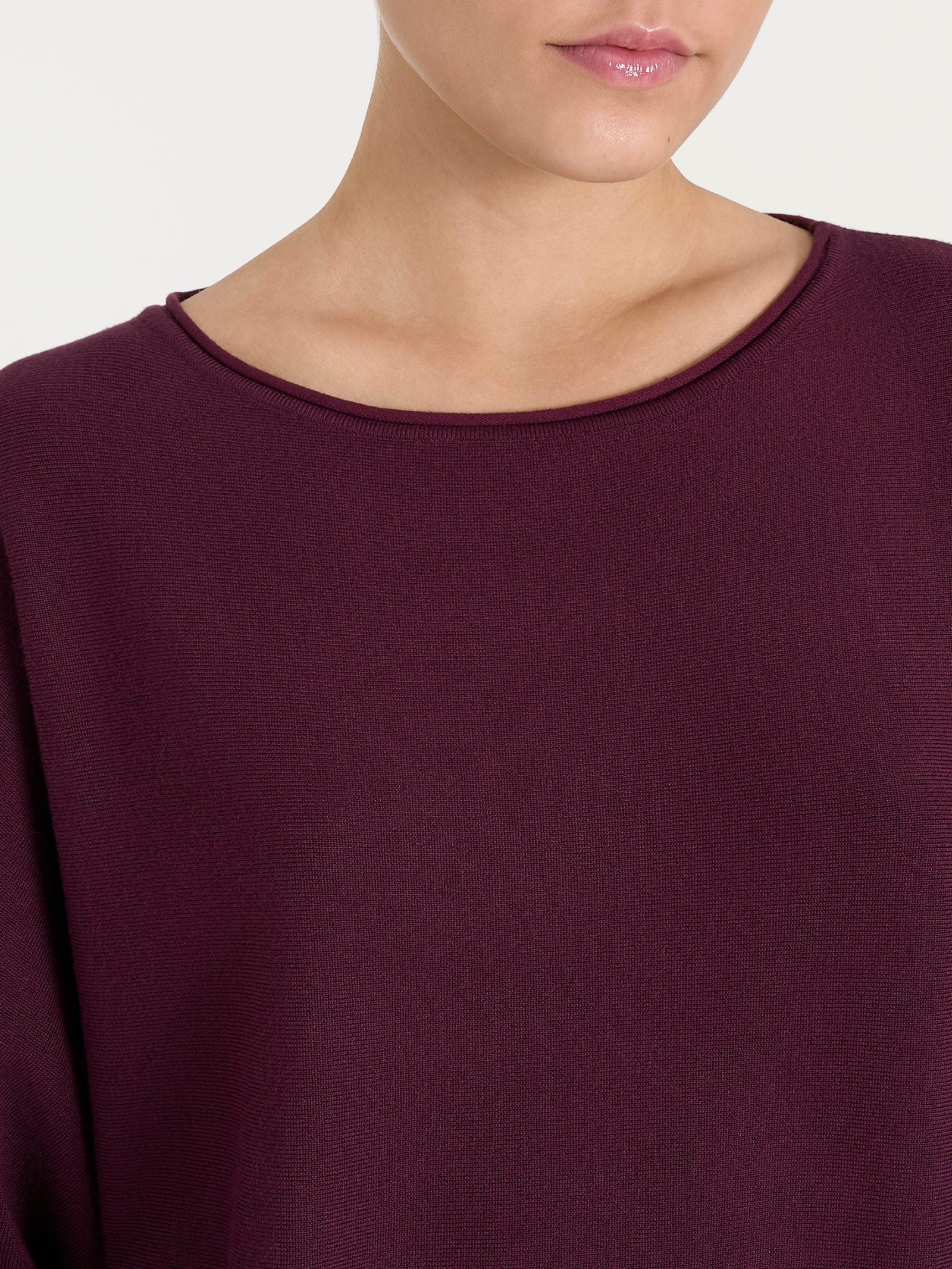 Maglia con manica pipistrello Four Seasons Viola Donna - Ragno