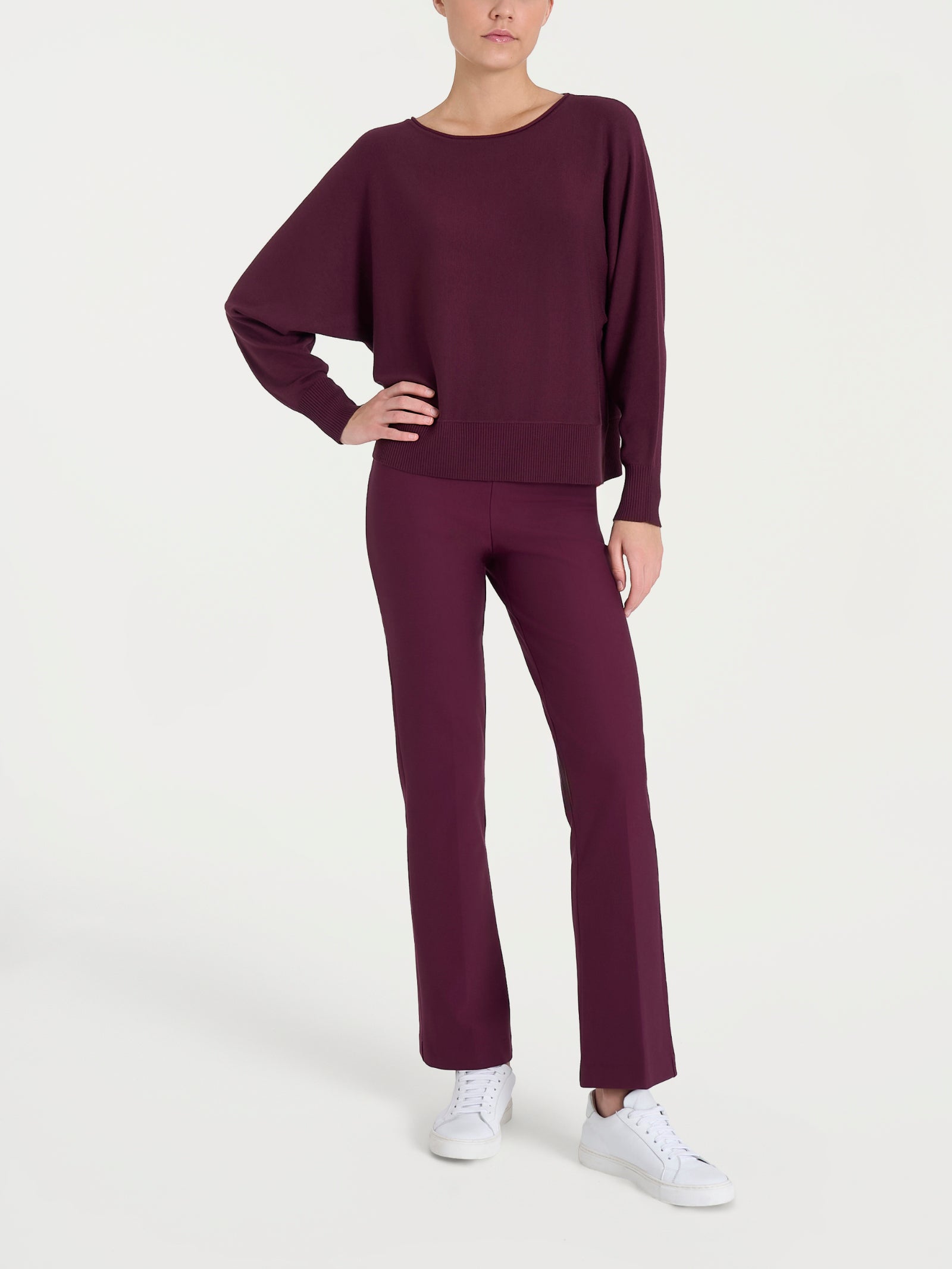 Maglia con manica pipistrello Four Seasons Viola Donna - Ragno