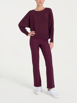Maglia con manica pipistrello Four Seasons Viola Donna - Ragno