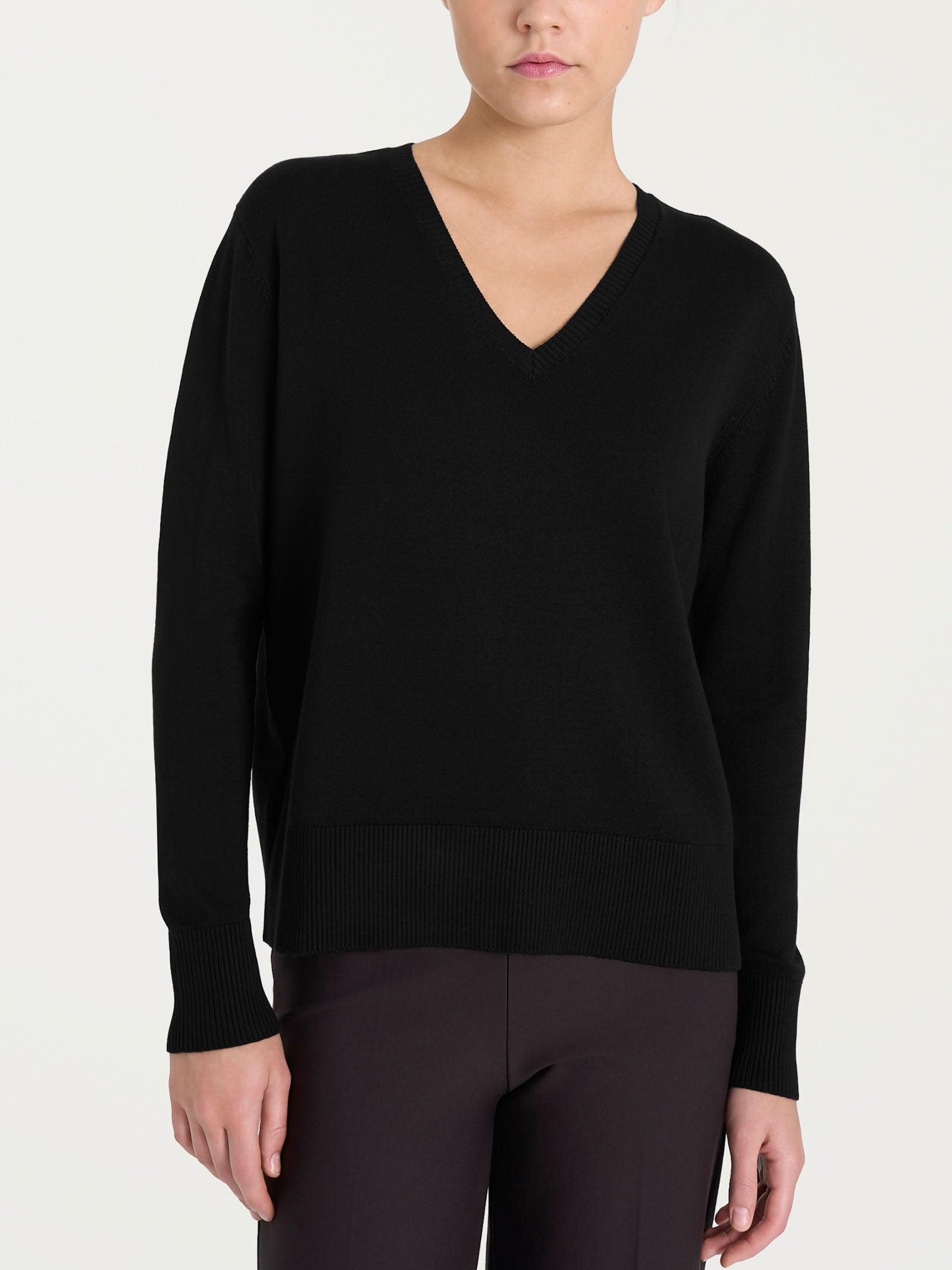 Maglia con scollo a V Four Seasons Neri Donna - Ragno