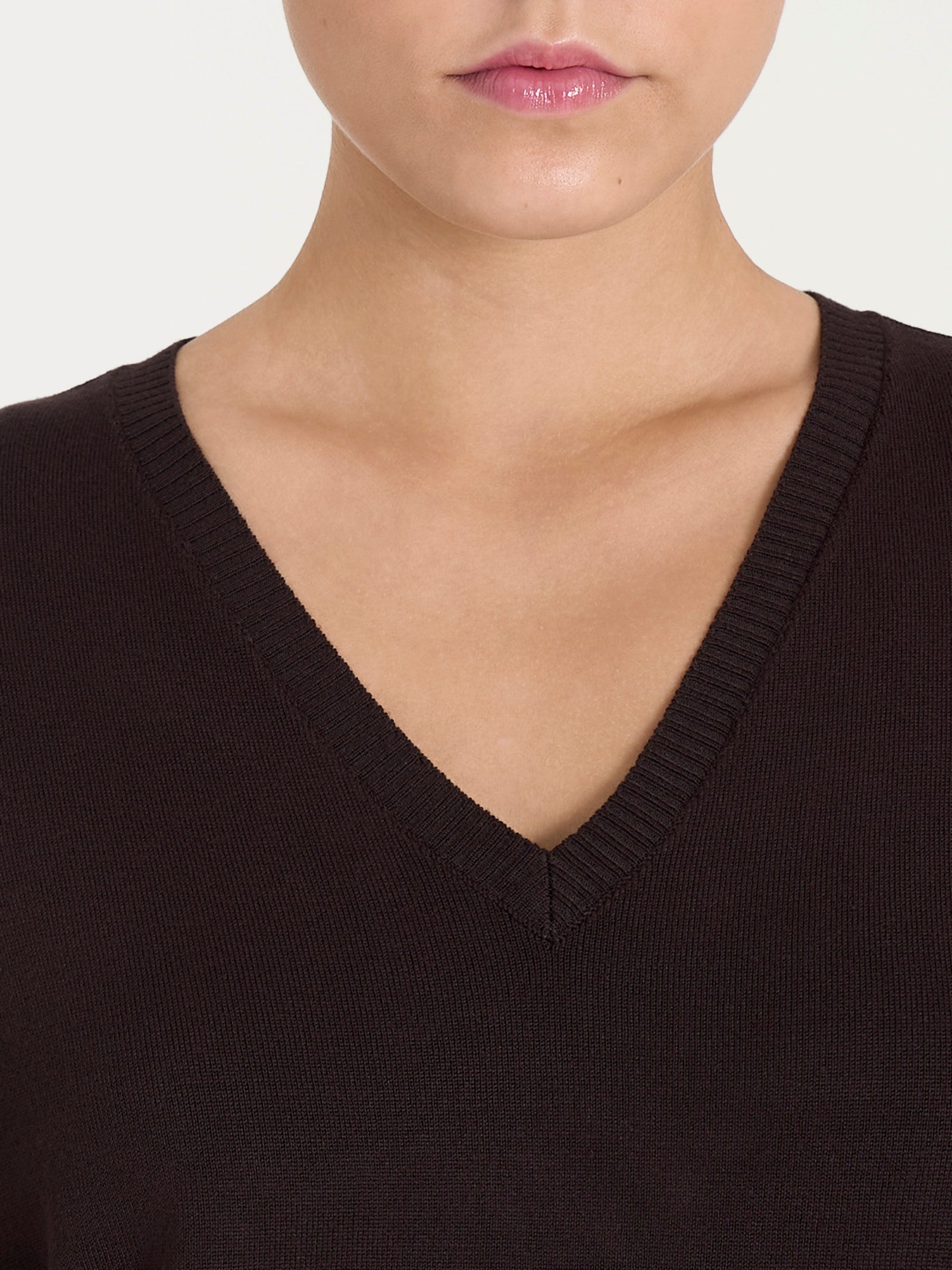 Maglia con scollo a V Four Seasons Marroni Donna - Ragno