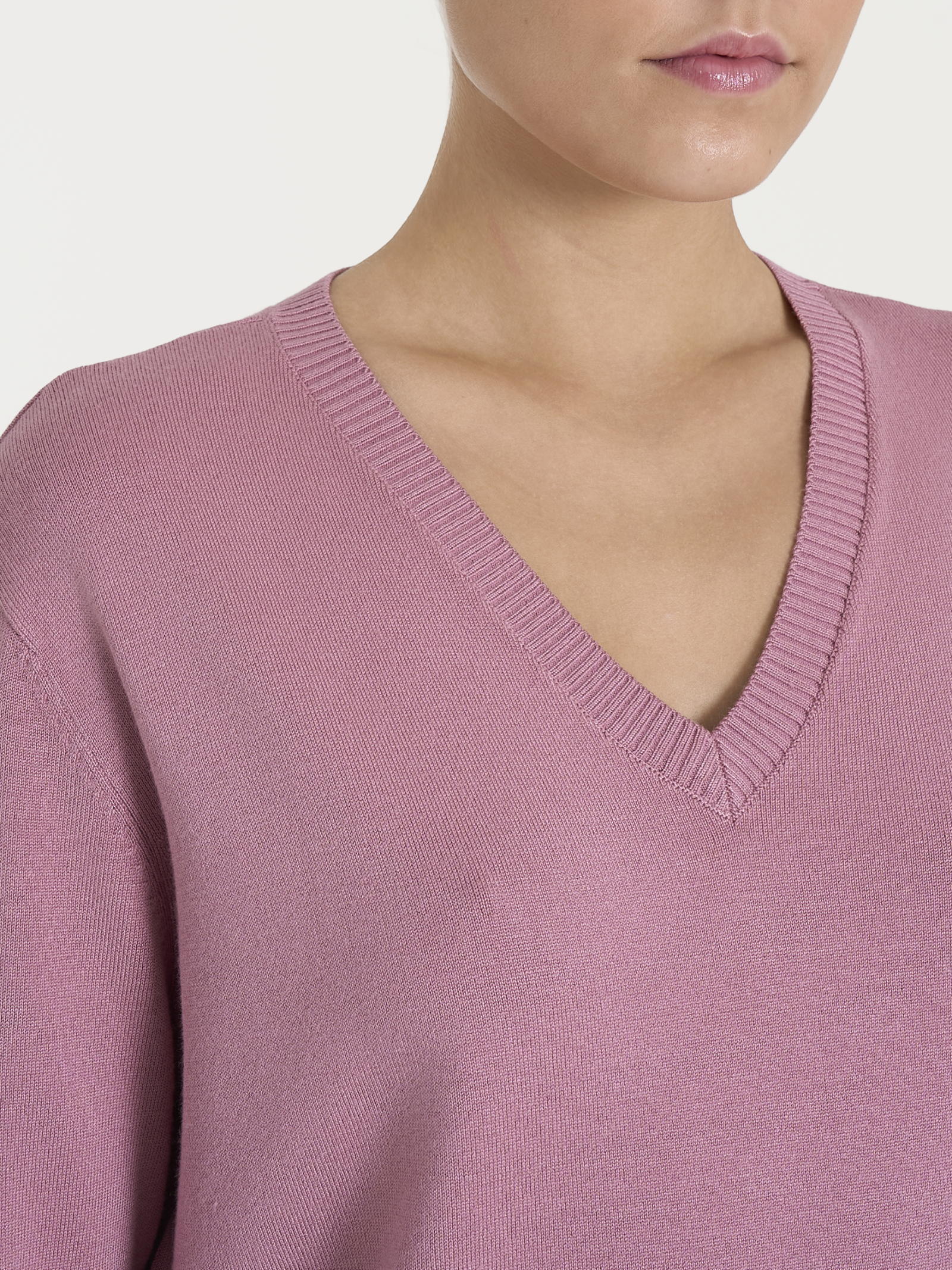 Maglia con scollo a V Four Seasons Rosa Donna - Ragno