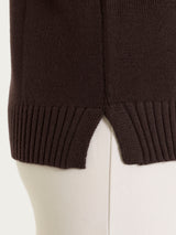 Maglia girocollo leggera in Merino Soft Marroni Donna - Ragno