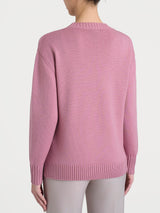 Maglia girocollo leggera in Merino Soft Rosa Donna - Ragno