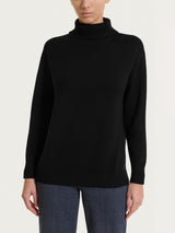 Dolcevita leggero in Merino Soft Neri Donna - Ragno