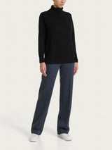 Dolcevita leggero in Merino Soft Neri Donna - Ragno