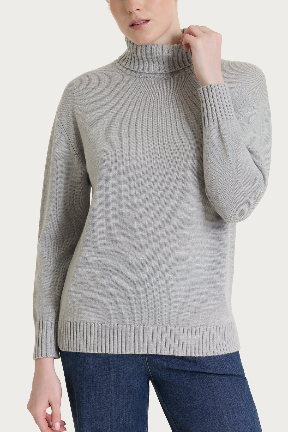 Dolcevita leggero in Merino Soft Neri Donna - Ragno
