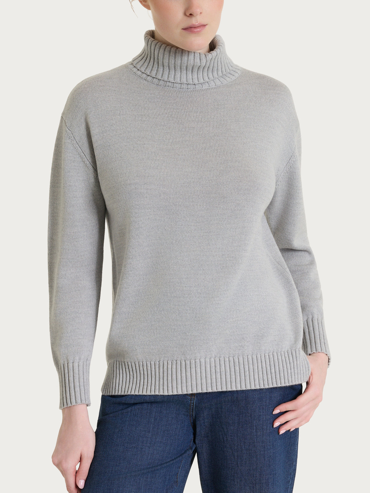 Dolcevita leggero in Merino Soft Neri Donna - Ragno