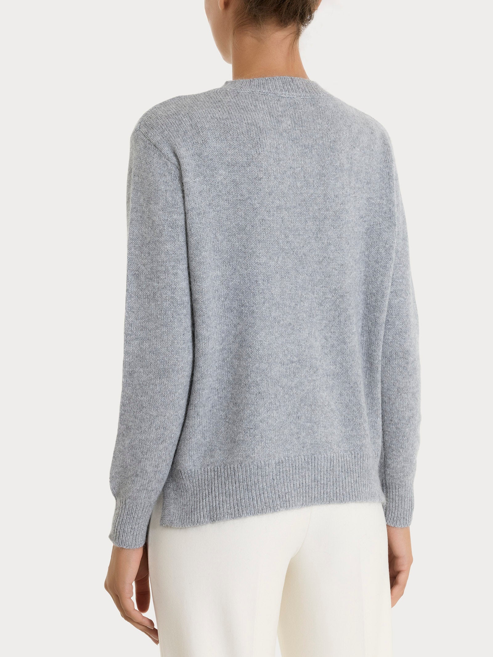 Maglia girocollo tinta unita in Natural Soft Neri Donna - Ragno