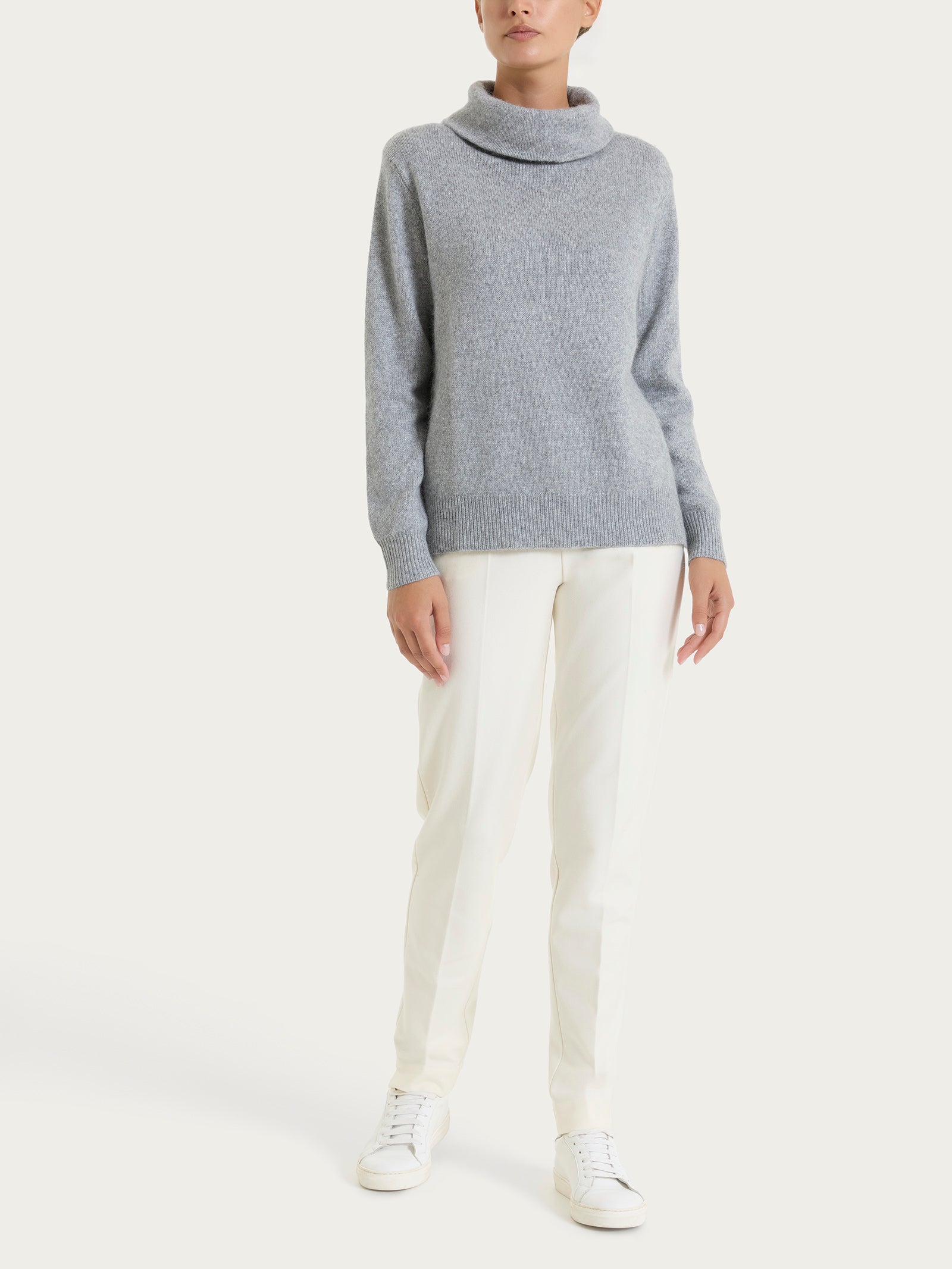 Maglia con collo a ciambella in Natural Soft Neri Donna - Ragno