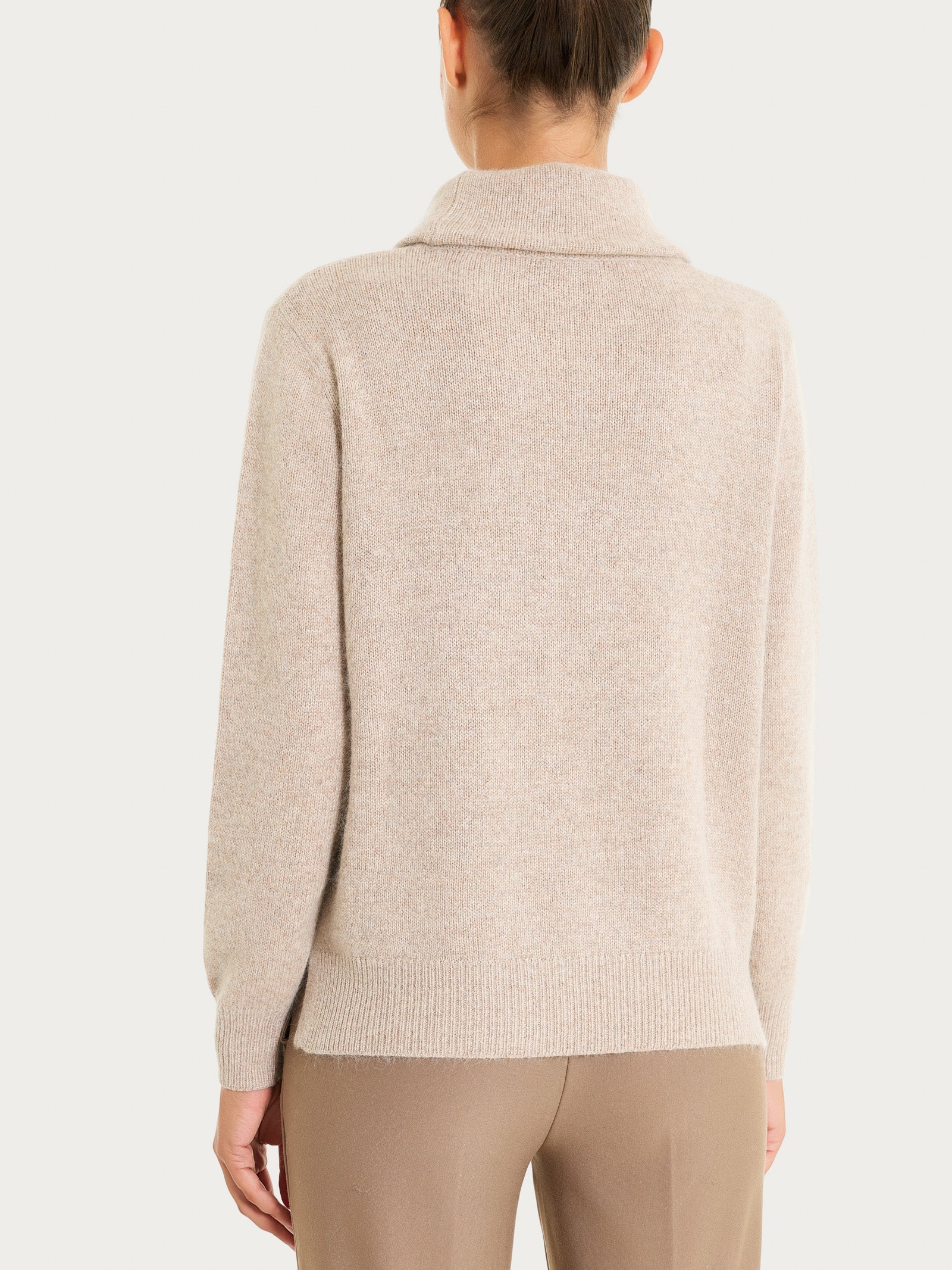 Maglia con collo a ciambella in Natural Soft Grigi Donna - Ragno
