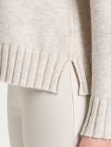 Maglia con collo a ciambella in misto Lana e Angora Rosa Donna - Ragno