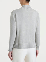 Cardigan con collo alto in Natural Soft Neri Donna - Ragno