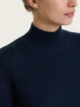 Lupetto in misto Lana e Angora Blu Donna - Ragno