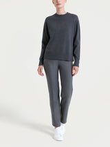 Maglia girocollo in filato Winter Cotton Neri Donna - Ragno