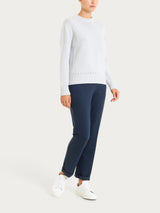 Maglia girocollo in filato Winter Cotton Grigi Donna - Ragno