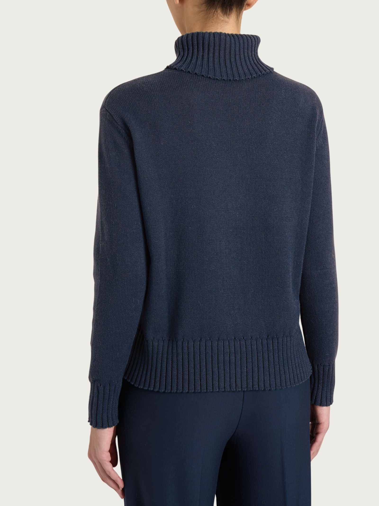 Dolcevita in filato Winter Cotton Azzurri Donna - Ragno