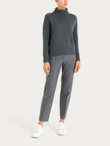 Dolcevita in filato Winter Cotton Neri Donna - Ragno