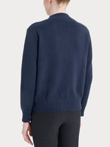 Cardigan corto con bottoni in Winter Cotton  Azzurri Donna - Ragno