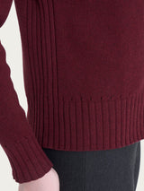 Cardigan corto con bottoni in Winter Cotton  Viola Donna - Ragno