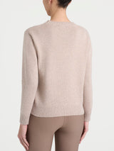 Maglia girocollo con trecce in Natural Soft Grigi Donna - Ragno